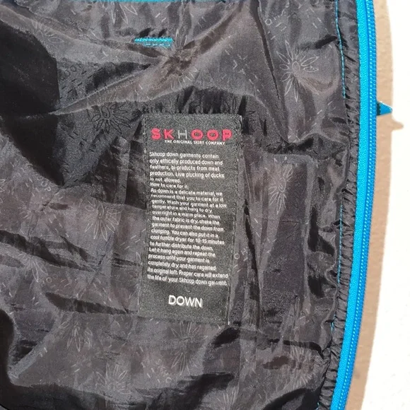 SKHOOP XS blue Scandinavian insulated down Winter skirt - Picture 6 of 8